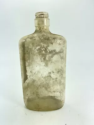 Vintage 1957 Star City Glass West Virginia 1 Pint Liquor Clear Bottle C23 EMPTY • $17.84