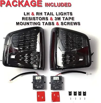 Chrome Smoke LED Tail Lights For 1997-2004 Chevy S10/GMC Sonoma Brake Lamps PAIR • $91.57