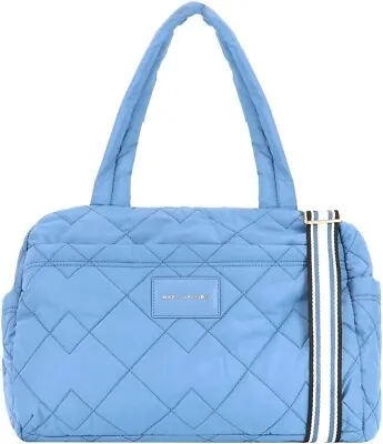 Marc Jacobs Quilted Nylon Medium Weekender Travel Bag Blue Heaven ML236983 • $119.87