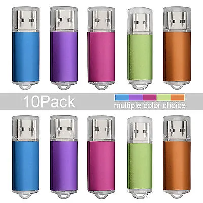 10pcs/lot 1GB-16GB USB2.0 Flash Drive Memory Stick Pen Drive Storage Thumb Disk • $32.29