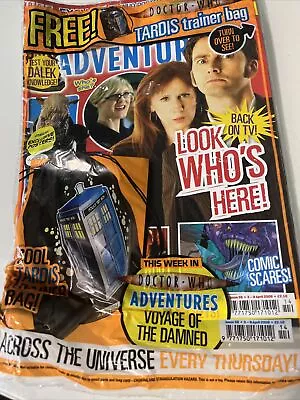 Dr Who Adventures Magazine 2007 ISSUE - With Tardis Trained Bag!!! Still Sealed! • £20