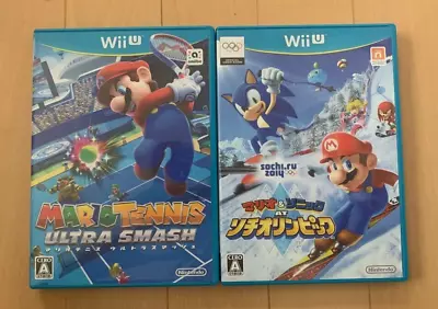 Mario Tennis Ultra Smash  Mario & Sonic At Sochi Olympics Set Nintendo Wii U JP • $62.79