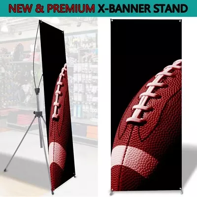 NEW PREMIUM X-Banner Stand Adjustable From 24 X63  To 31.5 X72 With Carrying Bag • $27.99