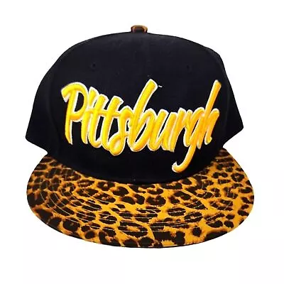 EUC City Hunter Pittsburgh Leopard Print Hat • $12