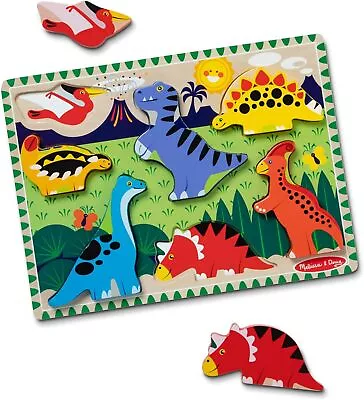 Melissa & Doug Dinosaur Chunky Puzzle • $12.89