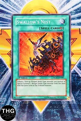 Swallows Nest RGBT-EN087 1st Edition Super Rare Yugioh Card • £3.99