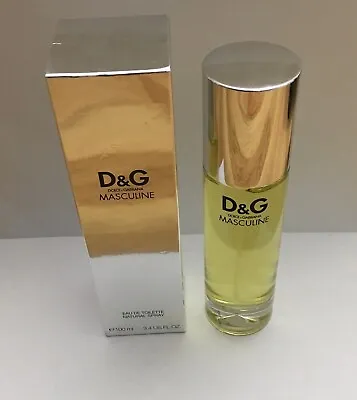 D & G Dolce & Gabbana Masculine 3.4 Fl. Oz Eau De Toilette Spray Men Sealed Rare • $340
