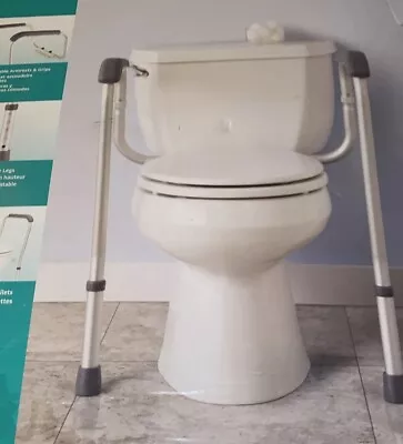 Medline Foldable Toilet Safety Rail - Open Box Never Used! Bathroom Safety • $19.97