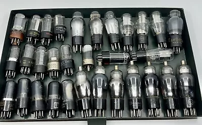 Lot Of 31 Various Vintage Vacuum Tubes RCA GE Sylvania Philco Ken-Rad Untested • $18