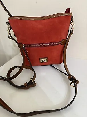 Dooney & Burke Fielding Suede Mini Hobo Red Crossbody Bag • $59.99