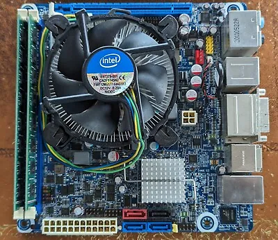 Intel  Mini-ITX DH67CFB3 Quad Core I5-2405S CPU 8 GB Crucial  DDR3-1333MHz Combo • $59