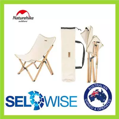 Naturehike Camping Fishing Chair Wood Grain Folding Office Break Or Outdoor • $98