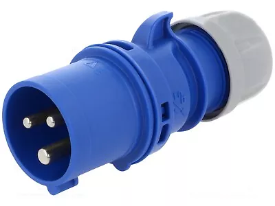 5x 16 Amp PCE Plug Ceeform Male IP44 230v 240v Blue Mains Connector 16A BULK • £9.90