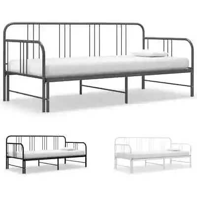 Pull-out Sofa Bed Frame Metal 90x200 Cm Day Bed Base Multi Colours VidaXL • £135.99