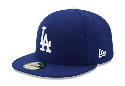 Los Angeles Dodgers New Era Auth On Field 59FIFTY Performance Fitted Hat - Royal • $29.39
