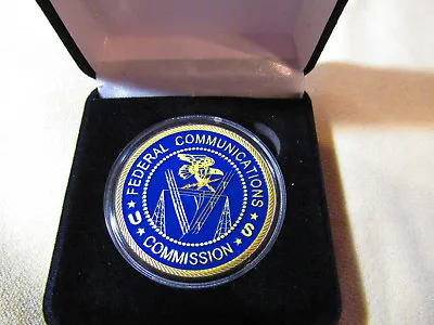 FEDERAL COMMUNICATIONS COMMISSION (FCC) Challenge Coin W/ Presentation Box • $30.39