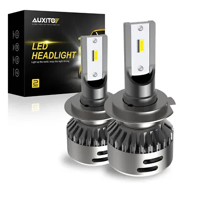 AUXITO H7 LED Headlight Bulb Kit High Low Beam 6500K Super White 20000LM 2pcs • $20.99