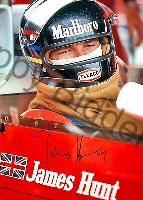 JAMES HUNT F1 WORLD CHAMPION Beautiful Formula 1 Signed 7x5 Photo • £6.99