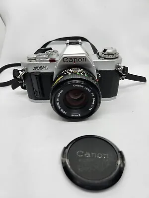 Canon AV-1 35mm SLR Camera With 50mm F/1.8 Lens - Near Mint • £160