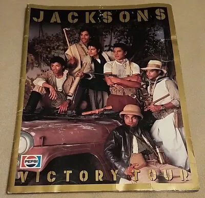 Vintage 1984 Jacksons Victory Tour Concert Program Book Michael Jackson Pepsi • $15.99