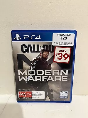Call Of Duty: Modern Warfare (PlayStation 4 2019) • $13.75