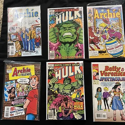 LOT OF 6 VINTAGE 60’s 70’s 80’s & 90’s COMIC BOOKS SEE PHOTOS Lot 5  A • $12.99