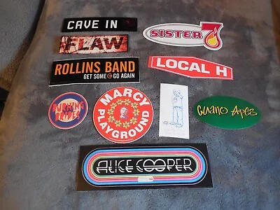 Rock Pop Metal Promotional Sticker Set Of 10 Stickers Lot#88 • $7