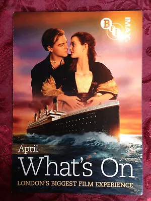 TITANIC PROMO 3D MOVIE THEATRICAL RELEASE UK IMAX FLYER   DiCAPRIO WINSLT • $13.99