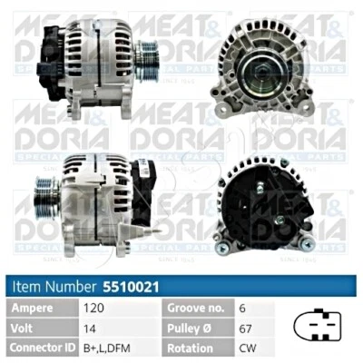 $142.90 • Buy Alternator For VOLVO S60 I S70 S80 V70 Xc70 VW Lt 28-35 II Mk Bus 90-10 8111122