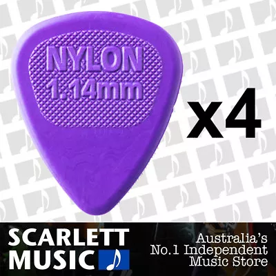 $3.95 • Buy 4 X Jim Dunlop Midi Standard 1.14MM Gauge Guitar Picks *NEW* 443R Purple