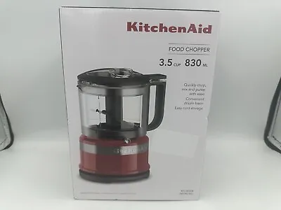 KitchenAid 3.5-Cup Mini Food Processor & Chopper | Empire Red | Chop Mix Puree • $58.79