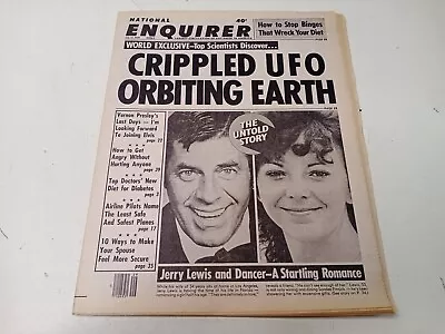National Enquirer July 17 1979 Tabloid Crippled UFO Jerry Lewis Vernon Presley • $25