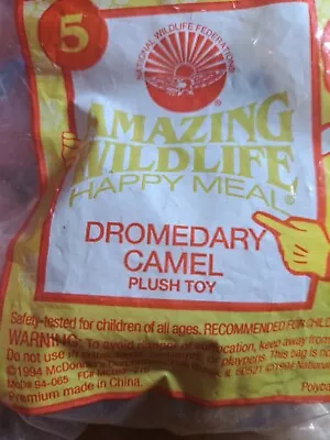 1994 Amazing Wildlife McDonalds Happy Meal Toy Plush Dromedary Camel 5 • $5.94