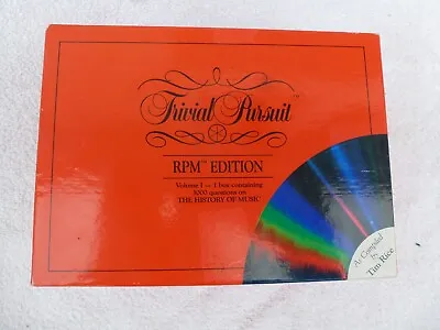 Trivial Pursuit RPM Music Edition Volume 1 – Good Condition • £8