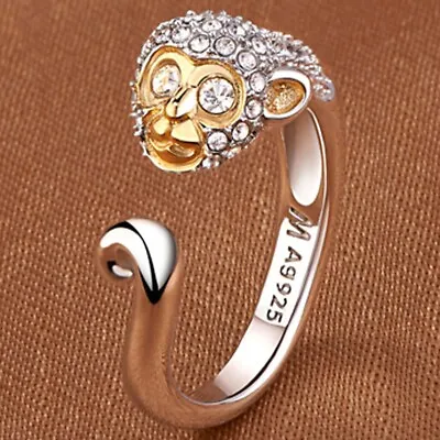 Handmade Animal Cute Rings Gift For Fashion Women 925 Silver Jewelry Adjustable • $2.73