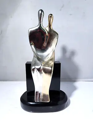 Yaacov Heller Sitting Couple Sculture On Glass • $100