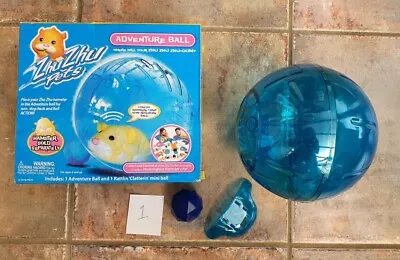 ZhuZhu Pets Hamster Adventure Ball Plastic With Stabilizer Plate Fair Condition • £4.99