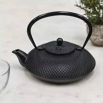 Black Cast Iron  Ushirode Kyusu  Japanese Style Teapot • £35