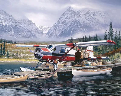 $495 • Buy  Last Chance  William S. Phillips Anniversary Giclee Canvas - Beaver Bush Plane