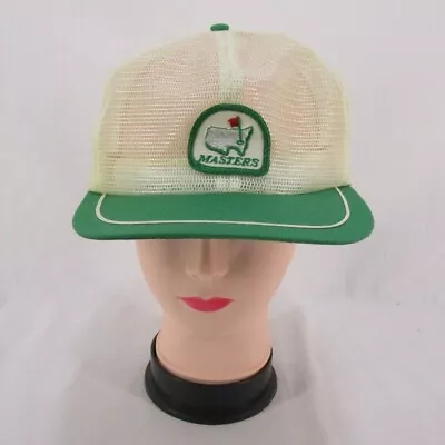 Vintage 70's Masters Mesh Trucker Hat Strap Snap Back Snapback • $99.95