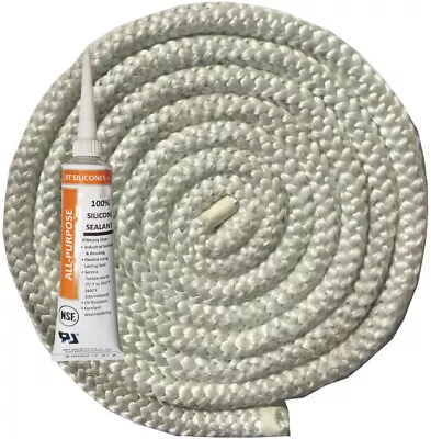 Vogelzang Pellet Stove Firebox Door Rope Gasket Seal Kit 5/8  X 6' • $9.95