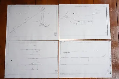 C1981 Blackwell Hucknall Silverhill Kettering Track Plan Railway Diagram Map X4 • £19.99