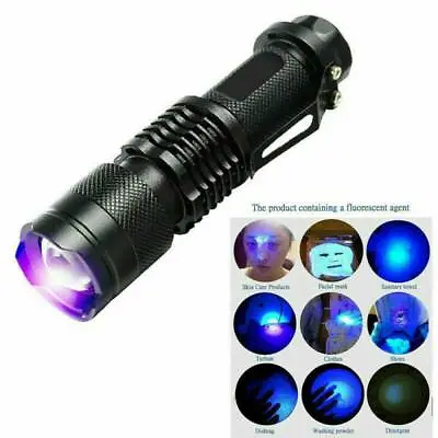 UV Ultra Violet 9LED Flashlight Blacklight -Light 395 NM Inspection-Lamp Torch • $2.73