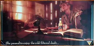 1990s Miller Genuine Draft MGD Beer Vintage Poster 20x30 Research Reading Girl • $29.99