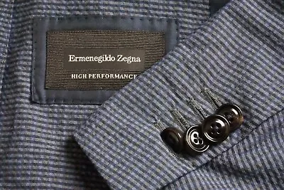 Ermenegildo Zegna High Performance Zero Weight Seersucker Silk Sport Coat 44R • $229.99