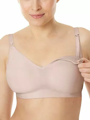 PLAYTEX $34 Beige Nude 4956 MATERNITY NURSING Wireless Bra XS 32B 32C 34B 34C • £5.73