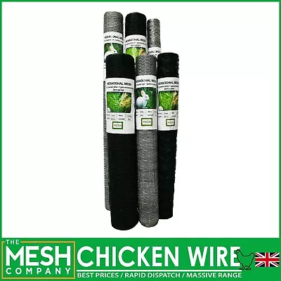 £76.99 • Buy Chicken Wire Hexagonal Mesh Rabbit Aviary Galvanised & Pvc Steel Garden Fencing
