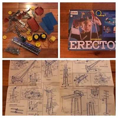 Vintage 1976 Gabriel Motorized Erector Set 36142 With Nice Box And Instructions • $24.99