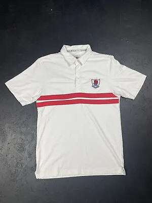 England Rugby Shirt Adults Cotton Oxford Men’s Large Vintage • £5