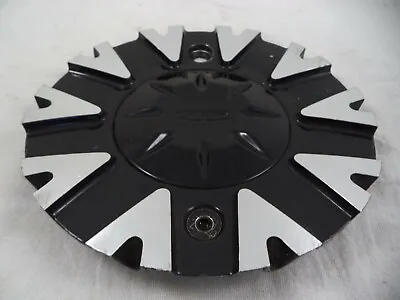 $49.90 • Buy Dip Wheels Gloss Black / Silver Custom Wheel Center Cap Caps #C10D67M-CAP (1)